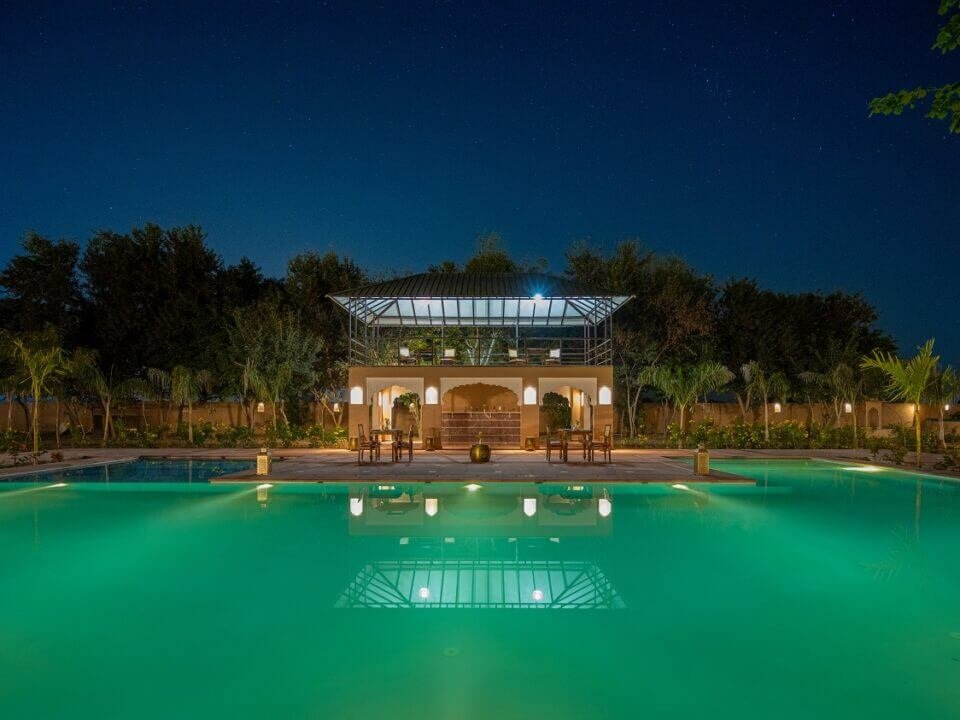 Resort with swimming pool in ranthambore